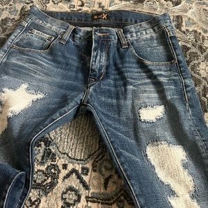 Mens Brand Black blue jeans waist 32 like new worn once.
